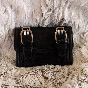 Cole Haan Leather VINTAGE Black Women’s Compact Wallet